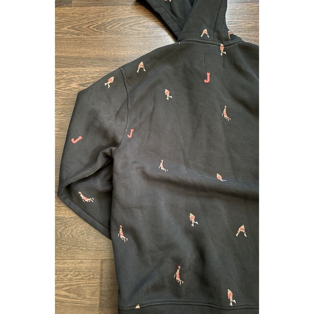JORDAN ESSENTIAL HOLIDAY FLEECE PULLOVER MENS SZ M LIFESTYLE HOODIE DV9392-010 - Picture 9 of 14